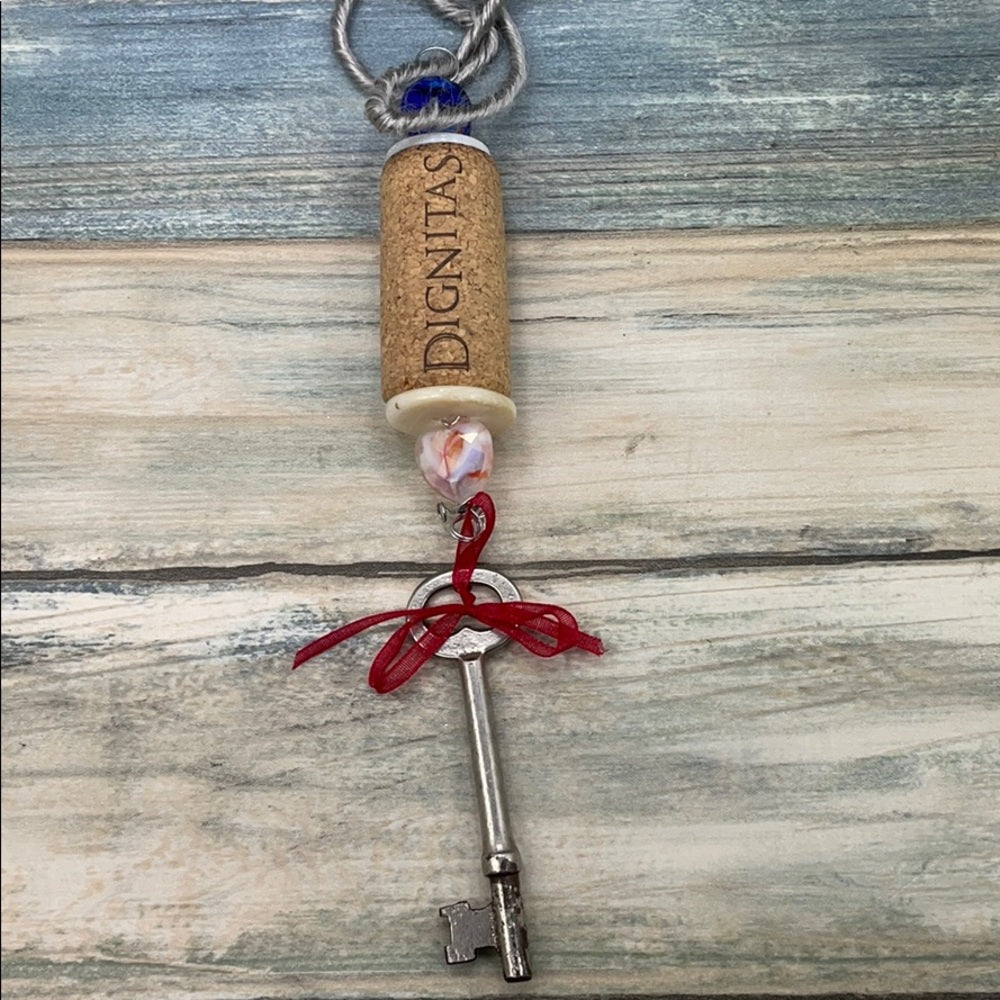 Adorned Crown assemblage wine cork ornament