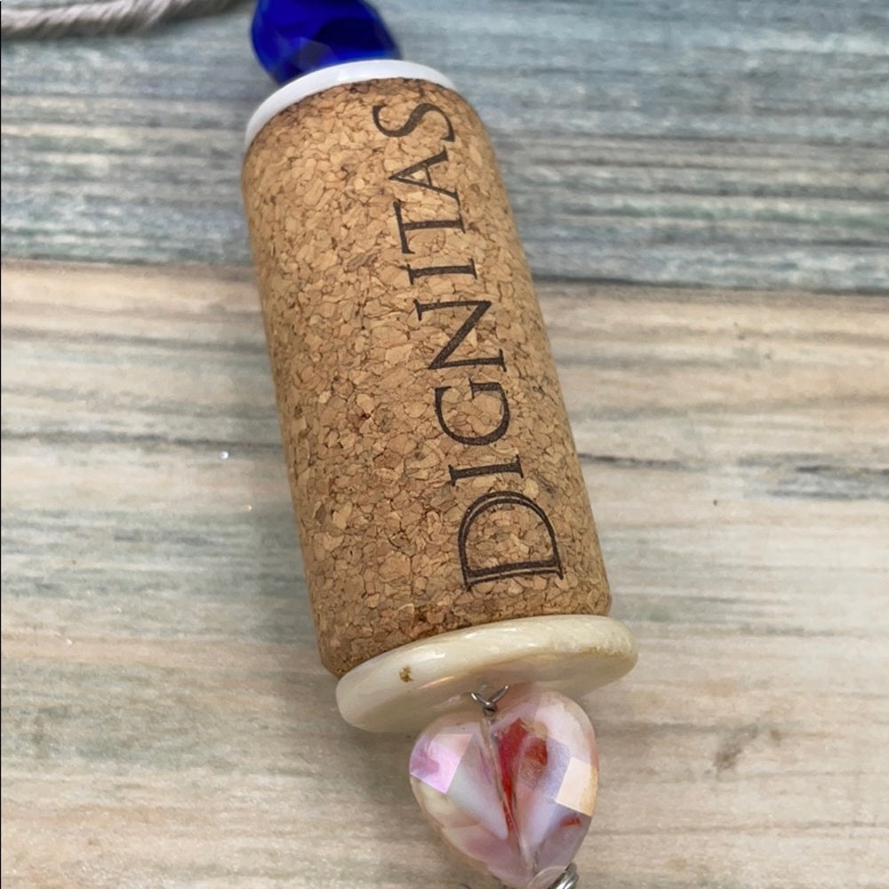 Adorned Crown assemblage wine cork ornament