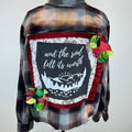 Adorned Crown Textile altered custom flannel the soul felt it’s worth shirt