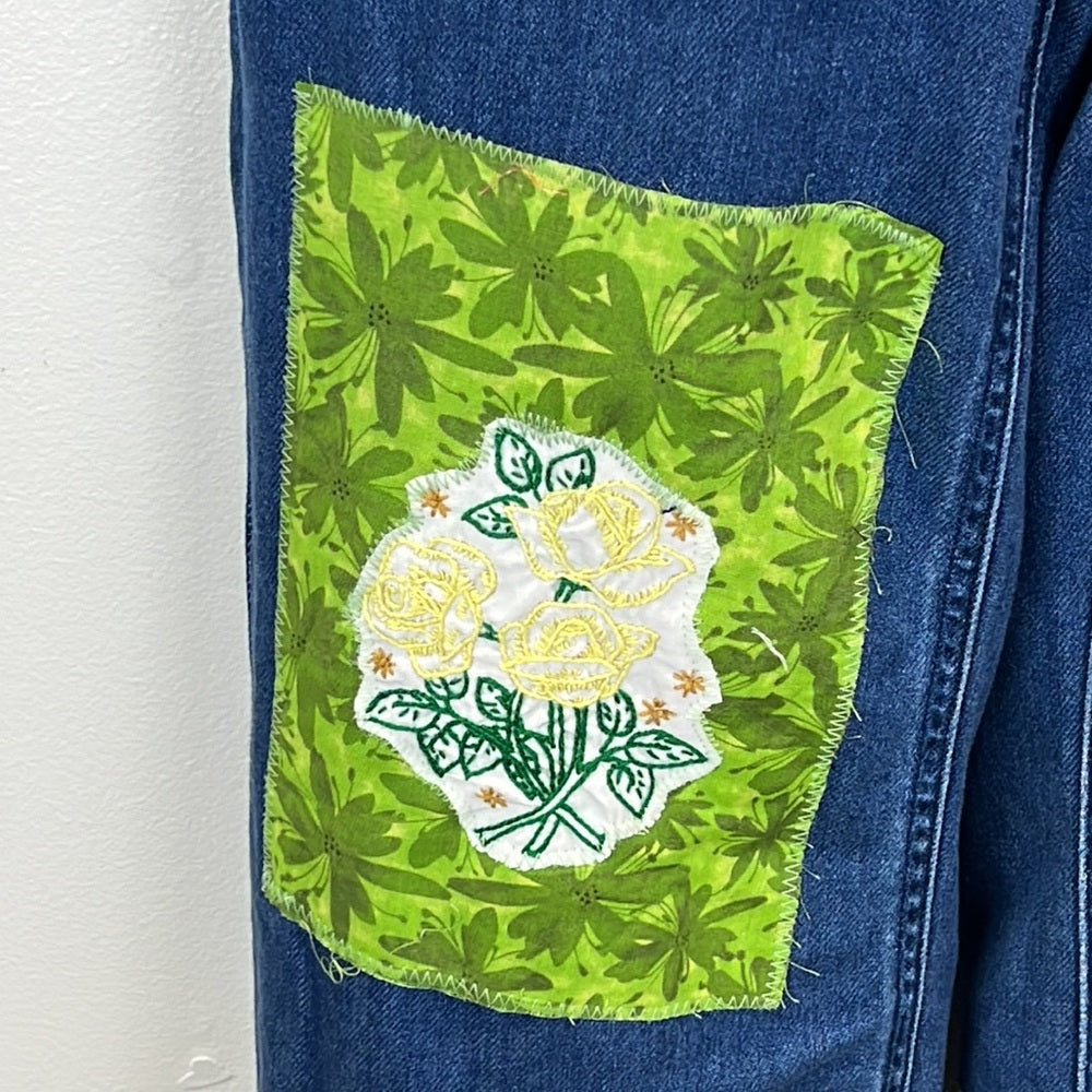 Adorned Crown Textile love God learn truth live transformed overalls upcycle