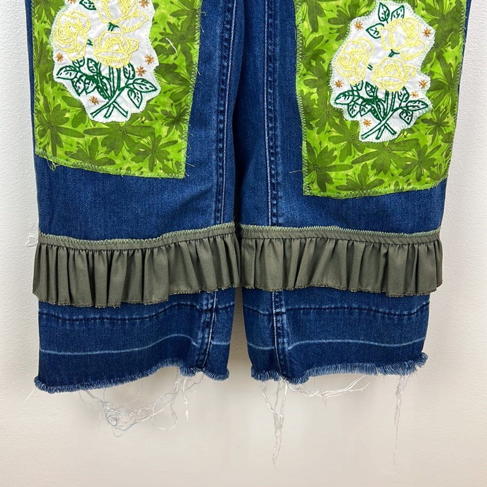 Adorned Crown Textile love God learn truth live transformed overalls upcycle