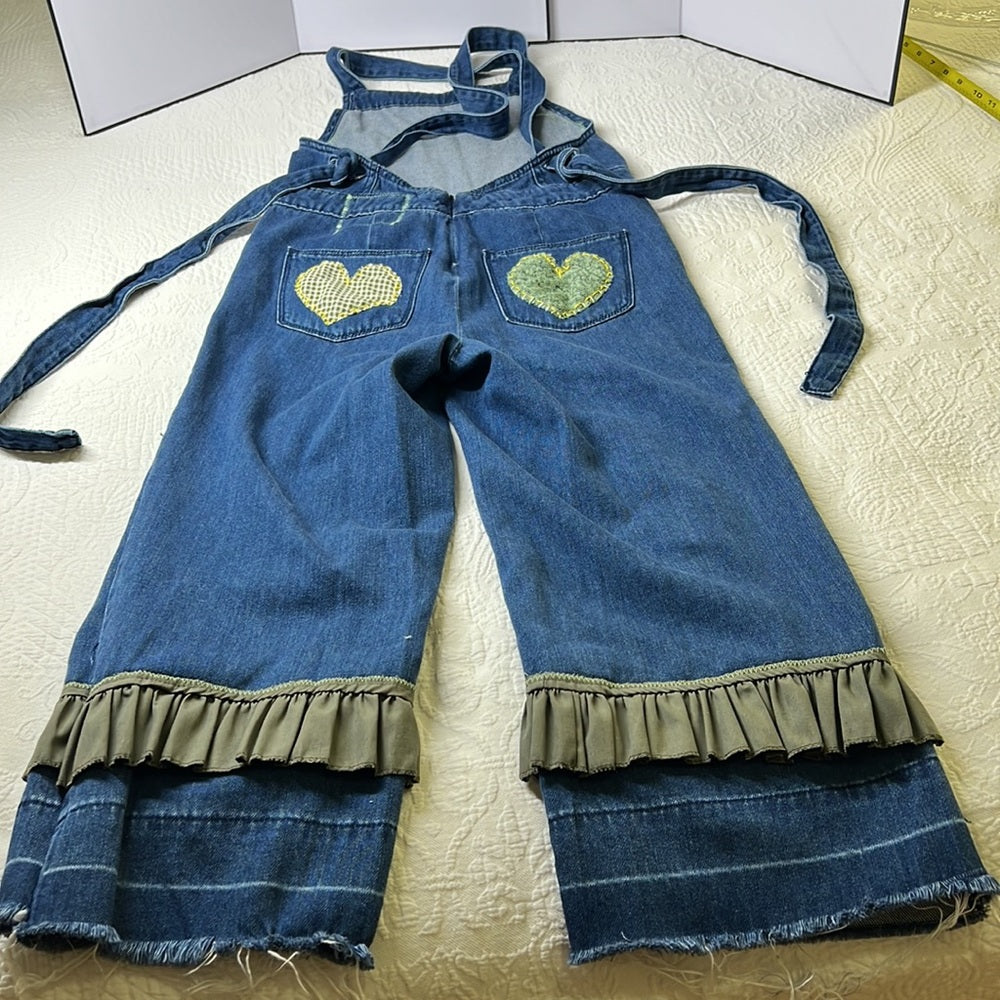 Adorned Crown Textile love God learn truth live transformed overalls upcycle