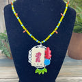 Adorned Crown artisan assemblage free mahjong game tile necklace